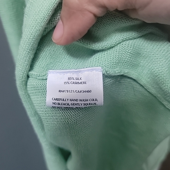 Eileen Fisher Light Green Cardigan - Picture 5 of 6